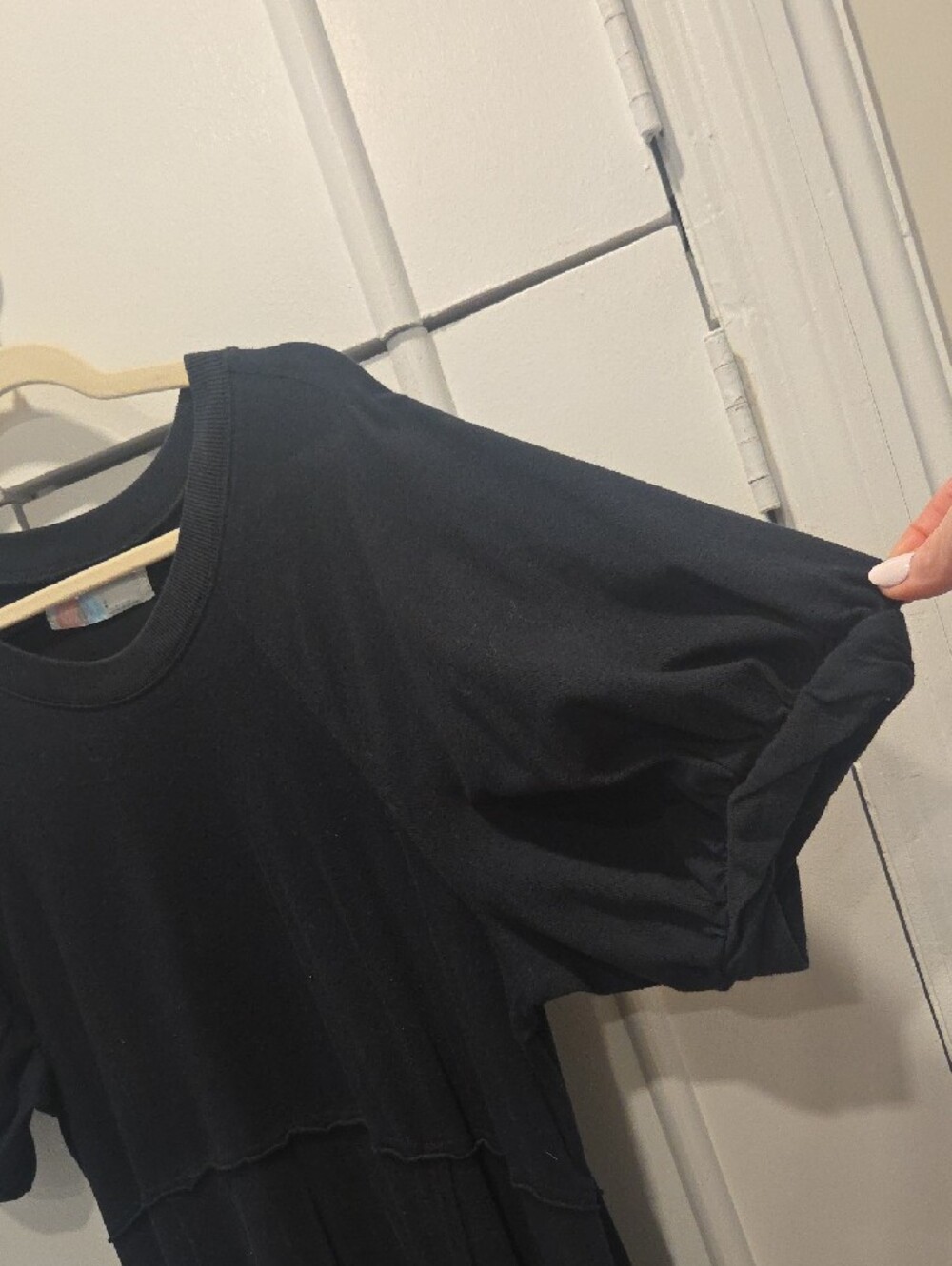 Free People Black Puff-Sleeve Maxi Dress - Picture 3 of 6